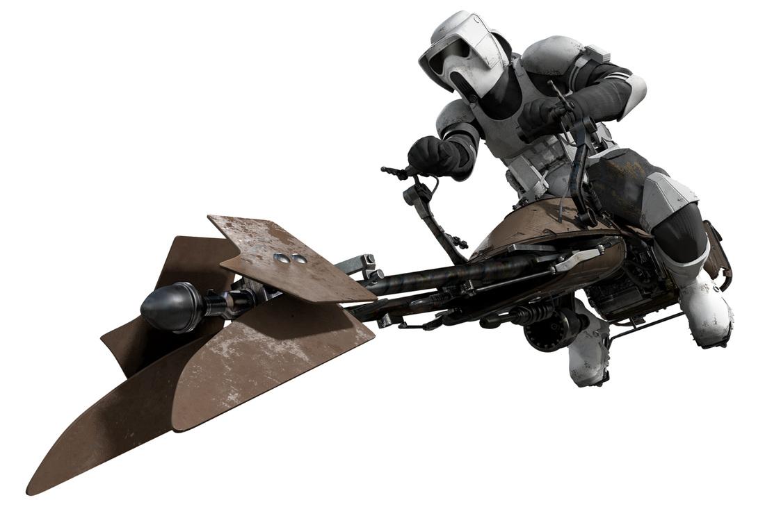 vintage star wars speeder bike